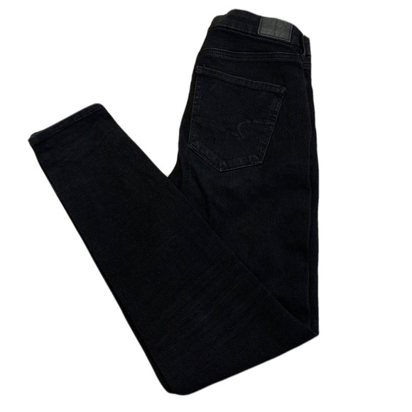 American Eagle Outfitters The Dream Jean Black Skinny Jeans Size 4 - Picture 1 of 8